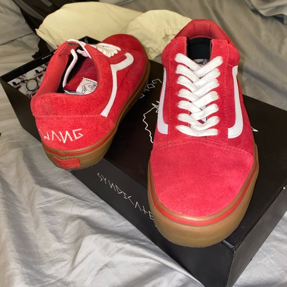 Red/Gum Golf Wang x Vans Old Skool “S” Syndicate - Picture 4 of 6